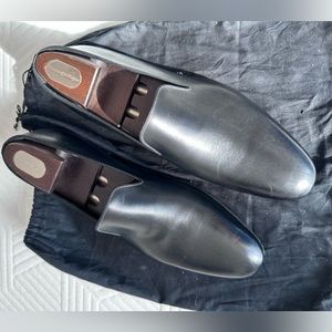 Ermenegildo Zegna Bologna construction leather loafers